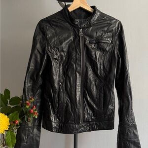 Firetrap Black Leather Jacket